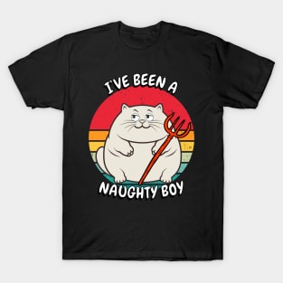 Cute fat Cat is a naughty boy T-Shirt